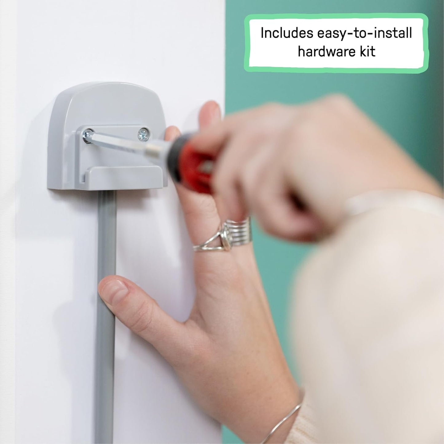 The Thruway Baby Retractable Gate with Tuck Away Mesh, Openings up to 52"