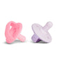 Munchkin Sili-Soothe & Teethe Silicone Pacifier & Teether Pink/Purple - 2 Pack | Mamas & Papas, Babies, Nursing, Teether