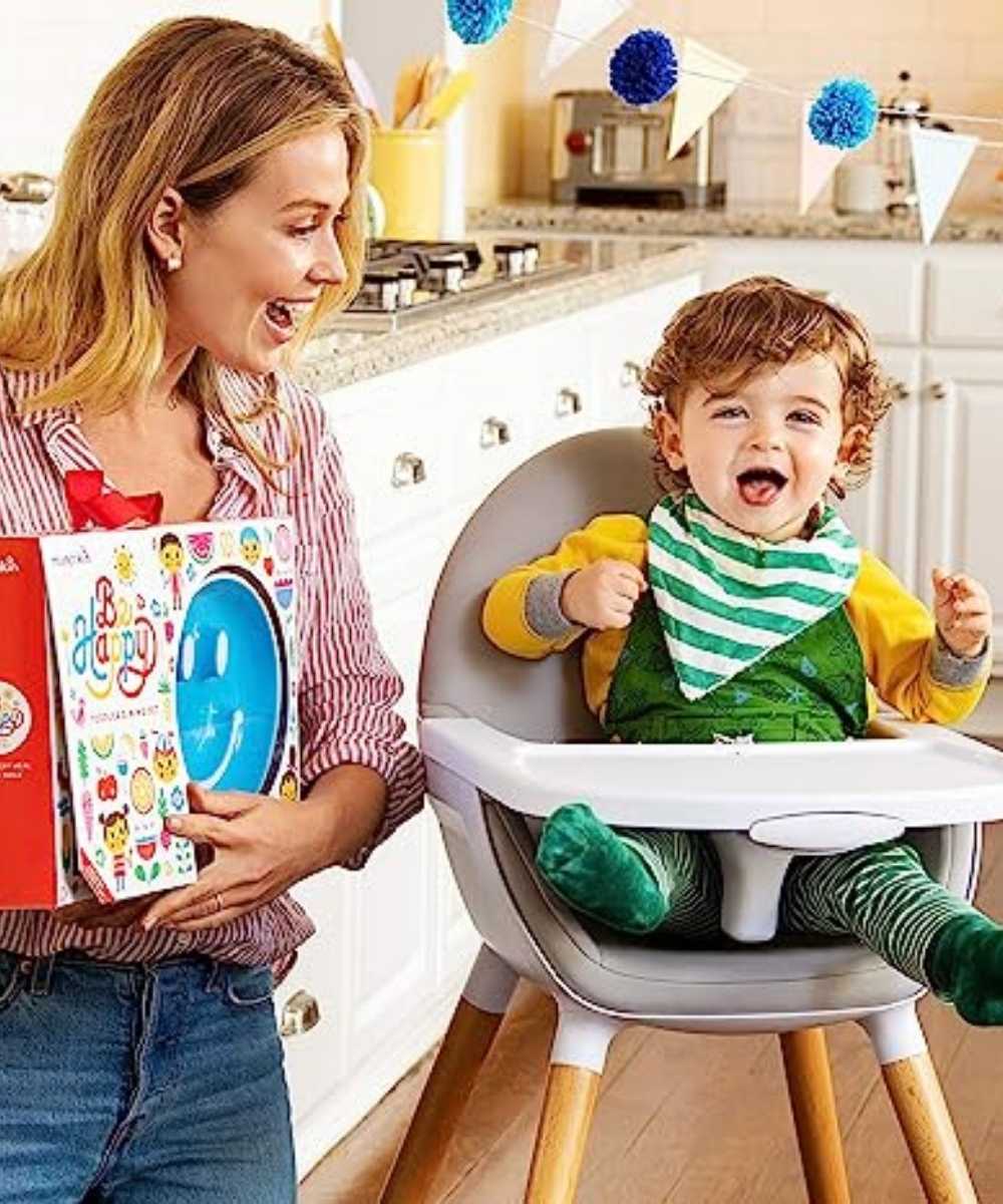 Munchkin Be Happy - Toddler Dining Set Blue | Mamas & Papas, Babies, Nursing, Cutlery