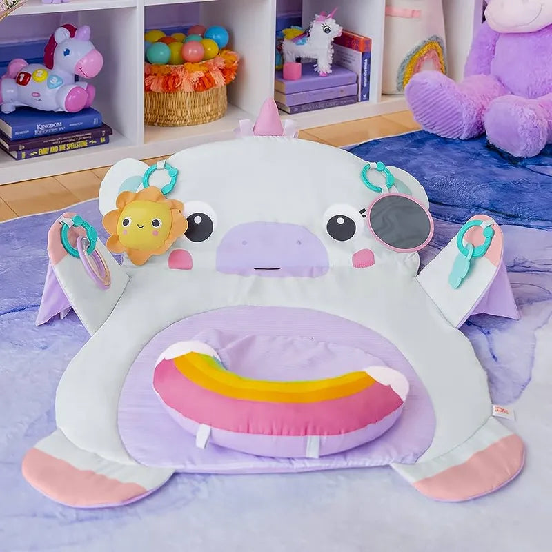 Bright Starts Tummy Time Prop & Play In Unicorn Play Mat | Mamas & Papas, Babies, Nursing, Playmat & Gym