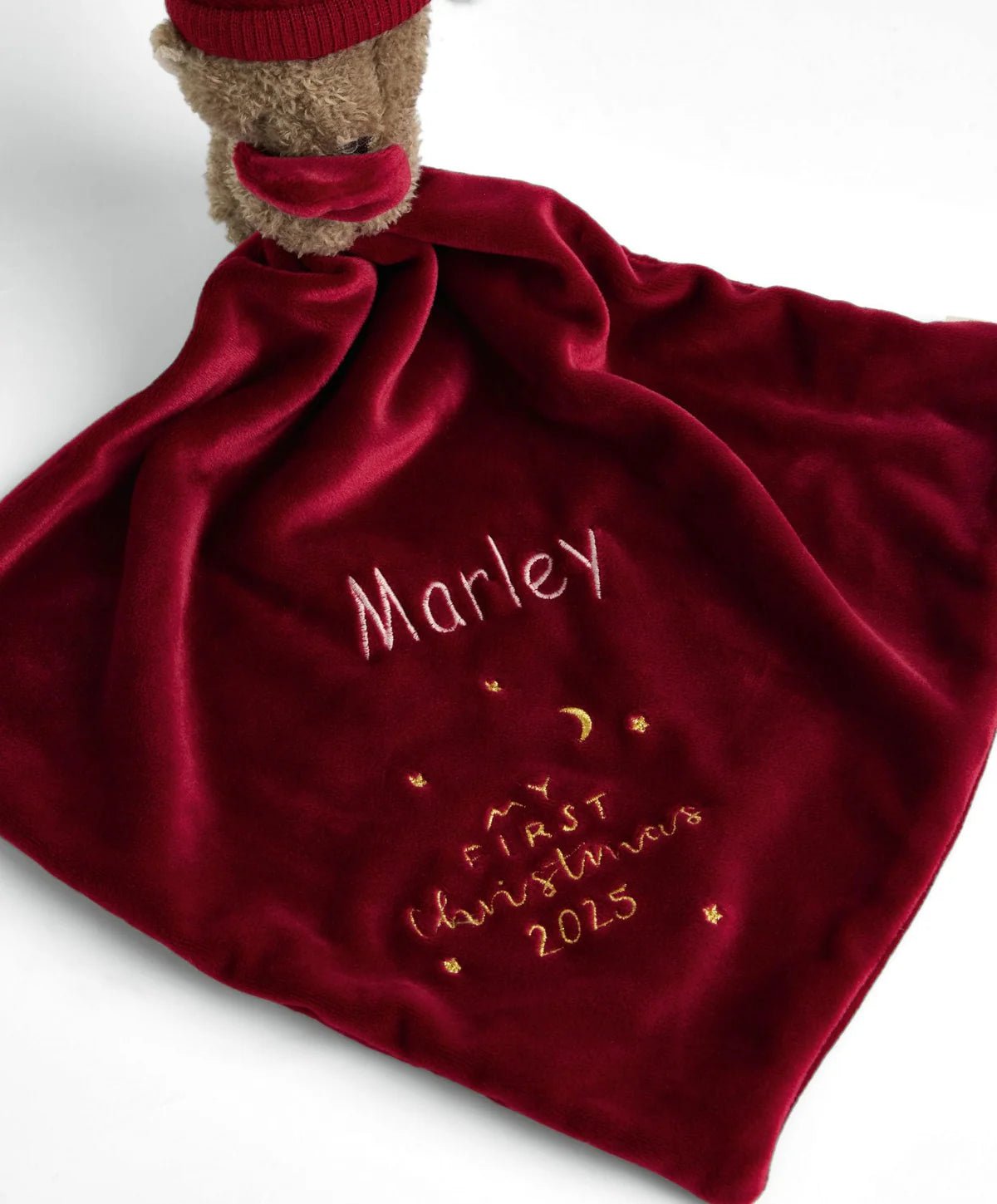 My First Christmas Teddy Bear Comforter | Plush & Soft Toy | Mamas & Papas for Mamas & Papas LB - christmas