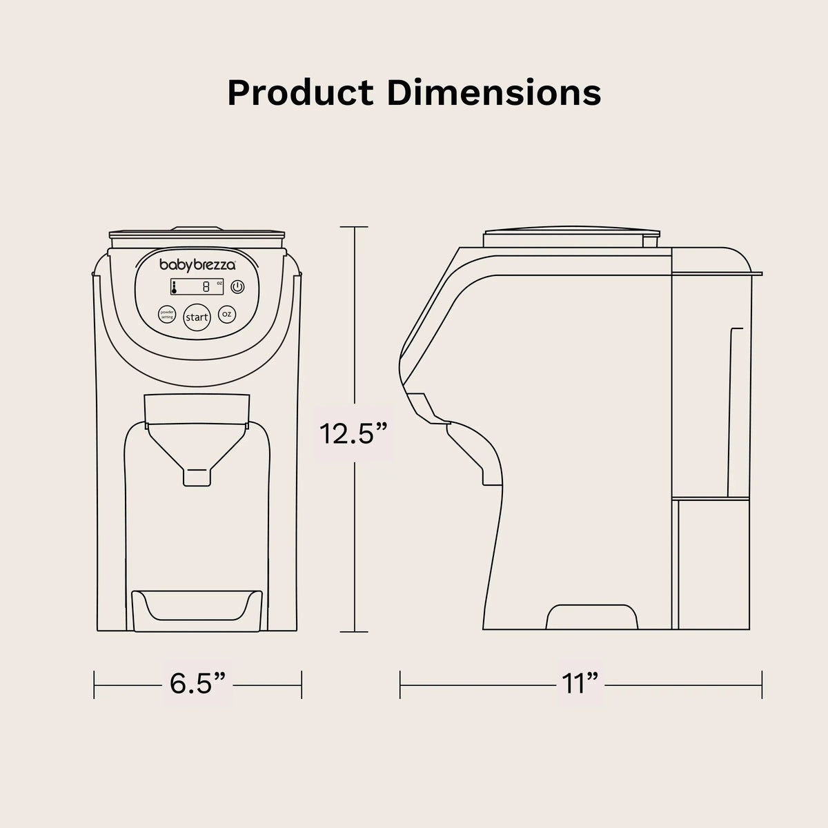 Formula Pro Mini Formula Dispenser - White