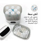 Baby bottle sterilizer dryer with open lid and bottles in the drying tray