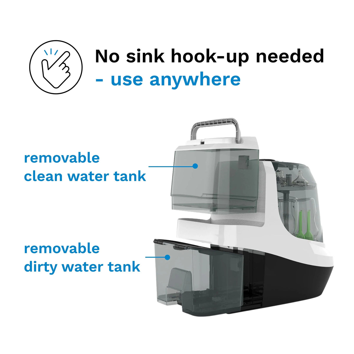 Bottle Washer Pro - Bottle Washer, Sterilizer + Dryer