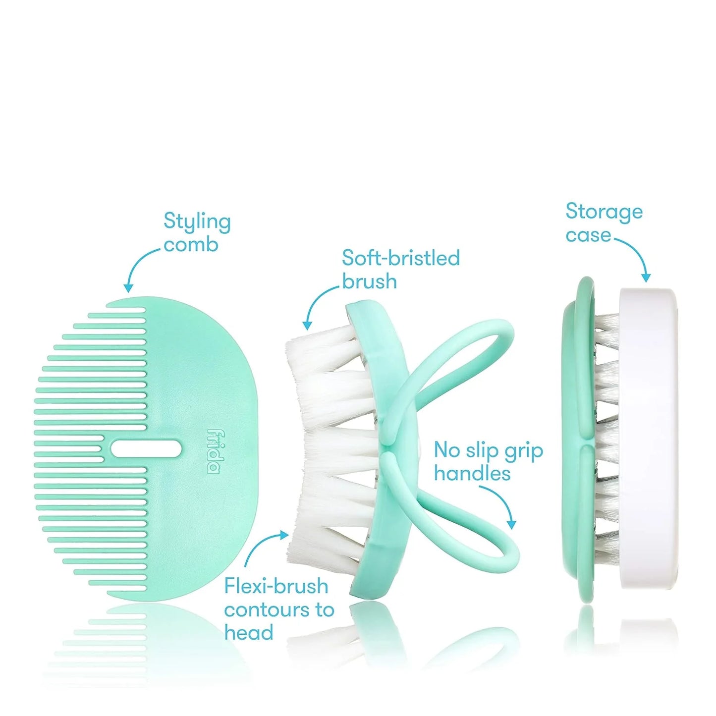 Infant Head-Hugging Baby Hairbrush and Comb Set