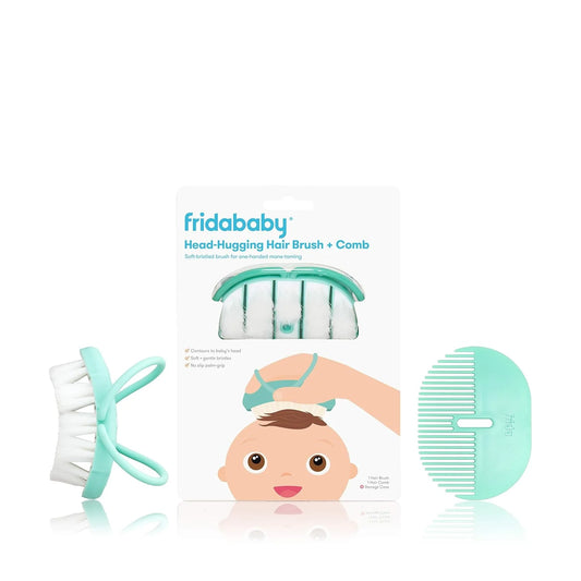 Fridababy Infant Head-Hugging Baby Hairbrush and Comb Set