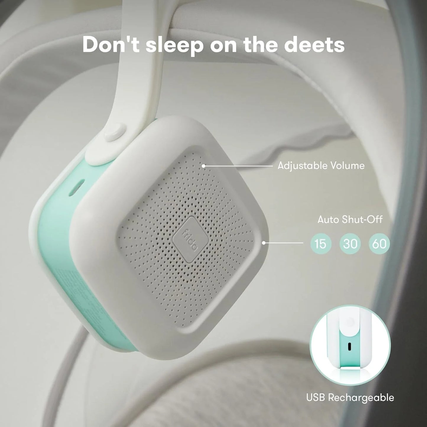 2-in-1 Portable Sound Machine for Baby + Nightlight