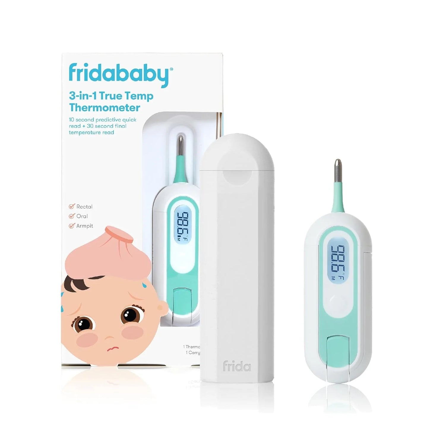 Fridababy 3-in-1 Rectal, Underarm & Oral Thermometer for Kids