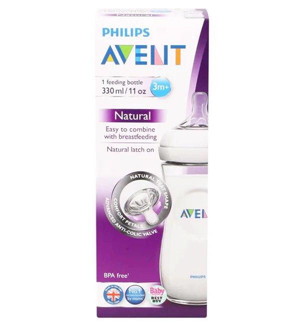 Avent Silicone Bottle 330ml 3m+ | Mamas & Papas, Babies, Nusring, Cybex, Avent Bottle Accessory