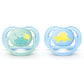 Avent Ultra Air Design Baby Soother (0-6m) - Blue - Assorted | Mamas & Papas, Babies, Nursing, 