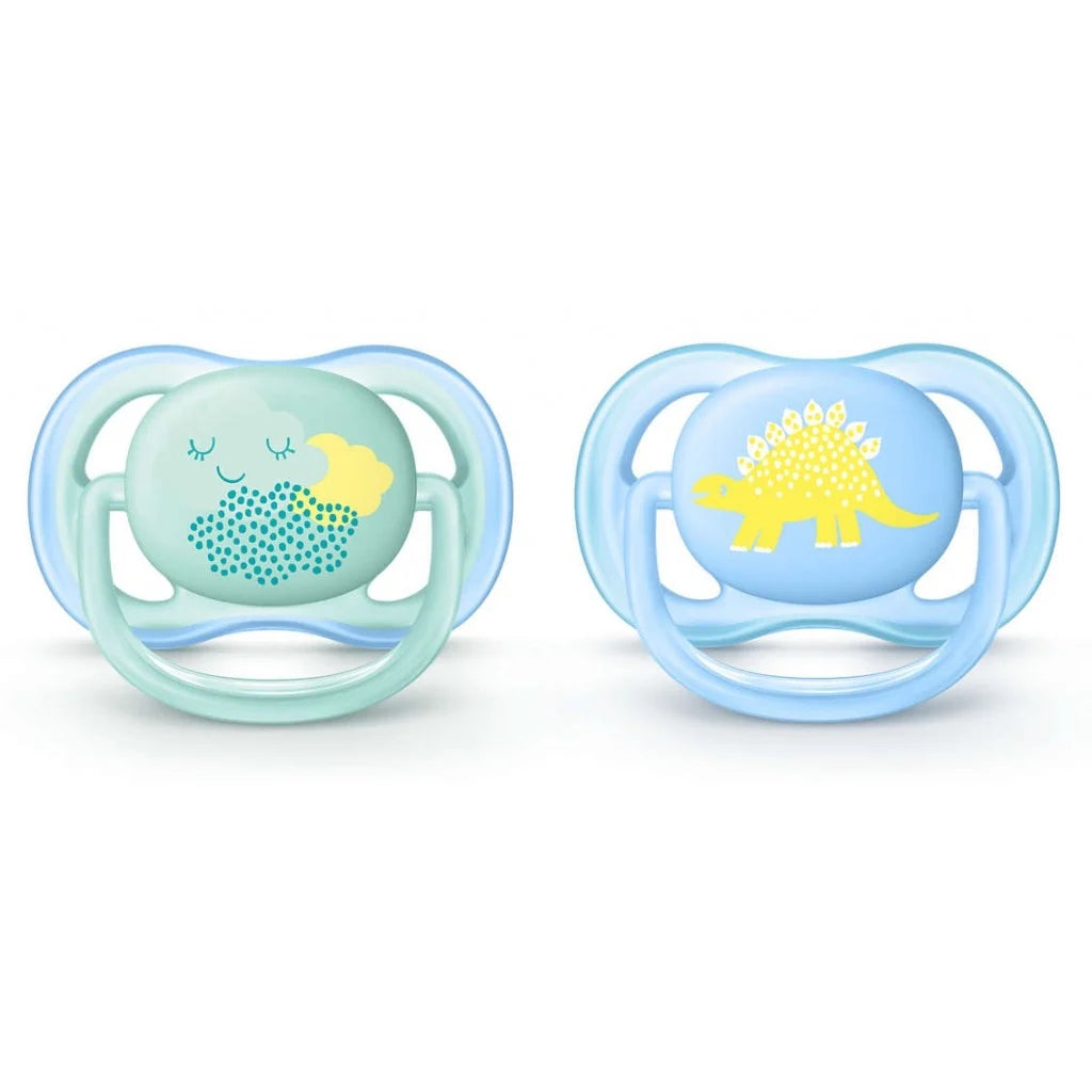 Avent Ultra Air Design Baby Soother (0-6m) - Blue - Assorted | Mamas & Papas, Babies, Nursing, 