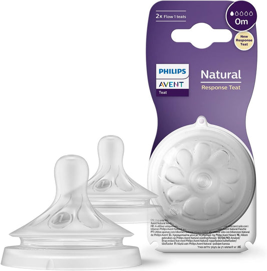 Avent Natural Response Teat - Flow 1 | Mamas & Papas, Babies, Nursing, 