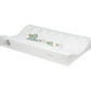 Sepp changing pad (72×44cm) with white cover, animal print and measurement marks