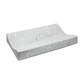 72×44cm changing pad with elephant graphic and speckled light gray fabric cover