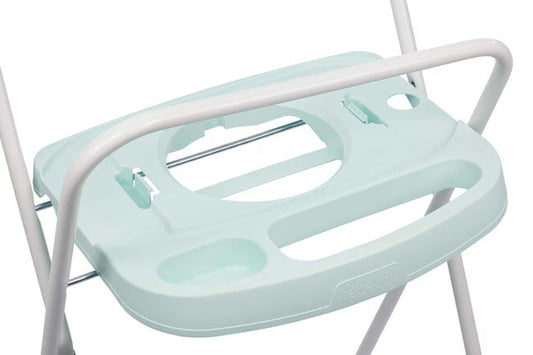 Support de baignoire menthe 103 cm avec porte-serviettes