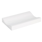 White changing pad, 72×44 cm, smooth flat top with rounded end