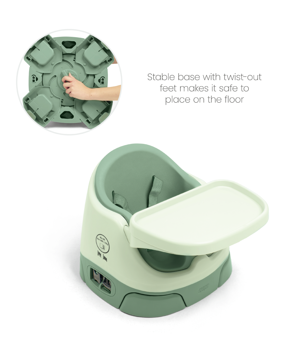 Bug 3-in-1 Floor & Booster Seat with Activity Tray