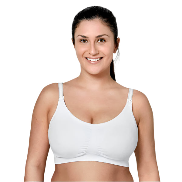 Medela 3-in-1 Nursing & Pumping Bra White - Medium | Mamas & Papas, Babies, Nursing, Nursing Bra