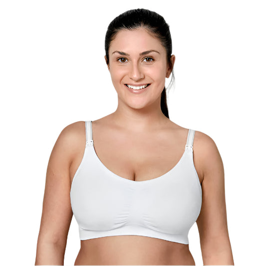 Medela 3-in-1 Nursing & Pumping Bra White - Medium | Mamas & Papas, Babies, Nursing, Nursing Bra