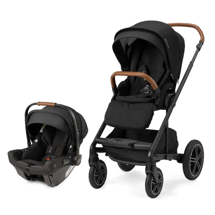 MIXX Next Stroller + Pipa Urbn  Infant Car Seat Black Bundle