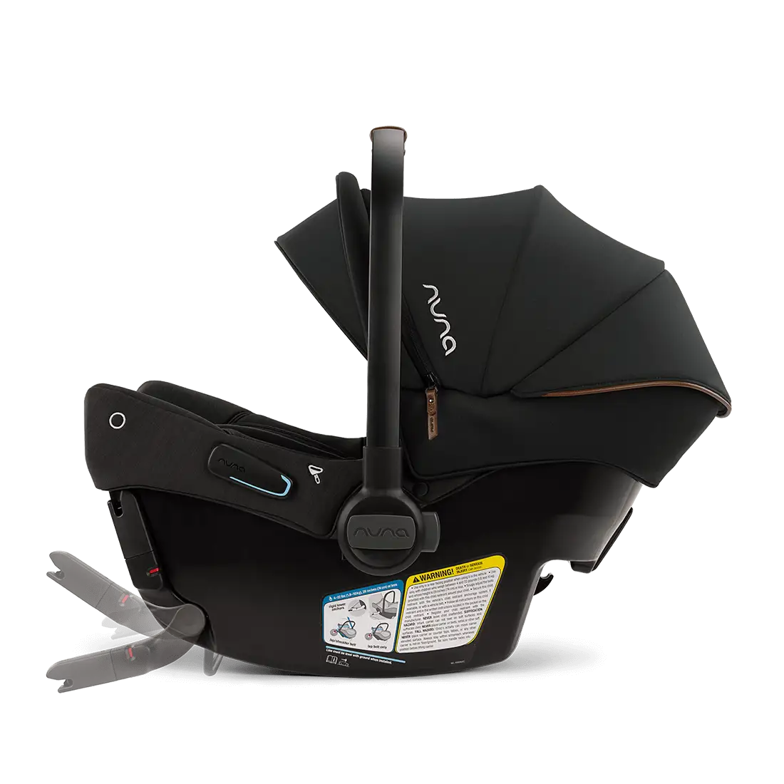 MIXX Next Stroller + Pipa Urbn  Infant Car Seat Black Bundle