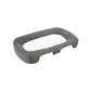 Grey curved padded bassinet rail insert with nuna logo, cushioned support