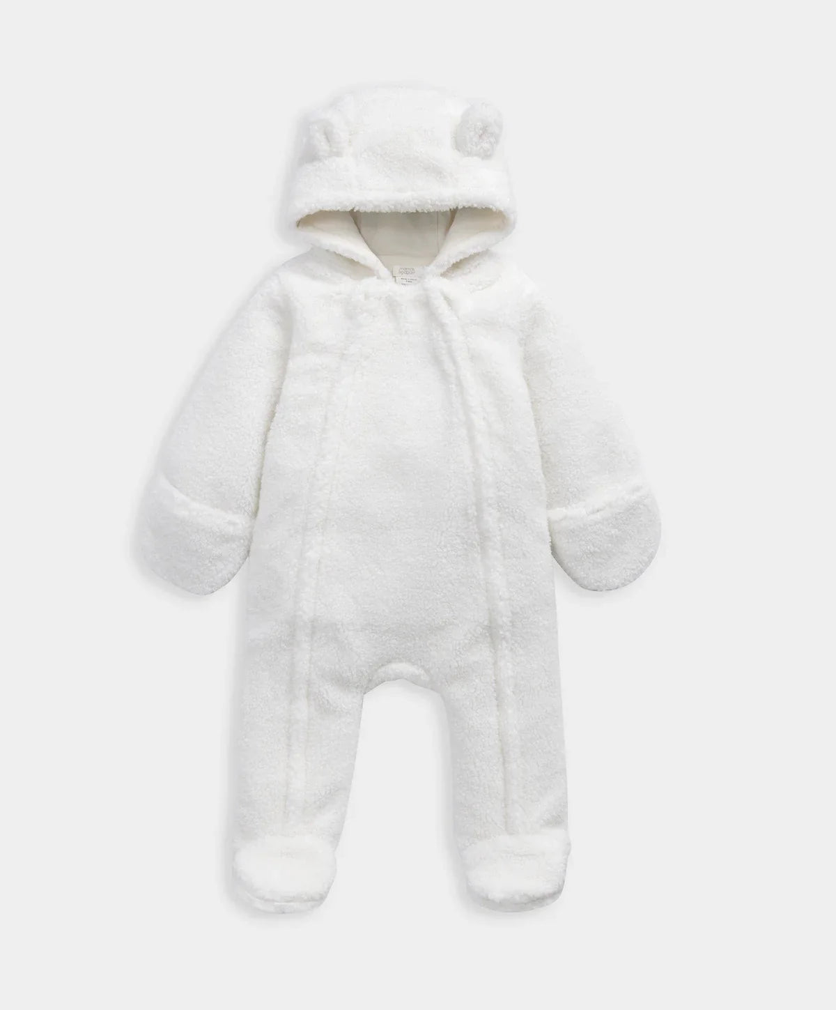 Cream Borg Pramsuit