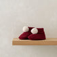 Mamas & Papas Pom Pom Booties - Red Booties