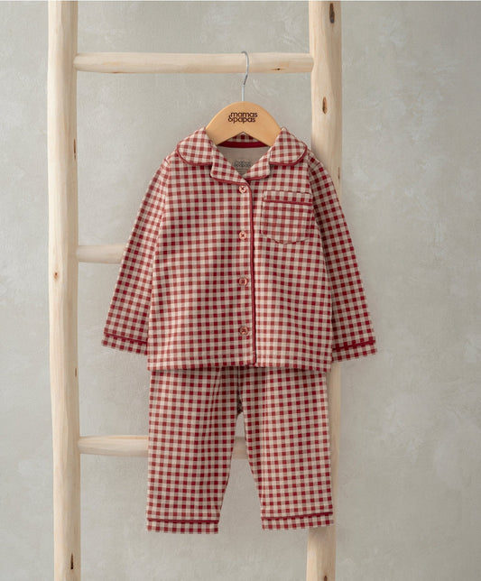 Mamas & Papas Jersey Check Pyjamas Pyjama