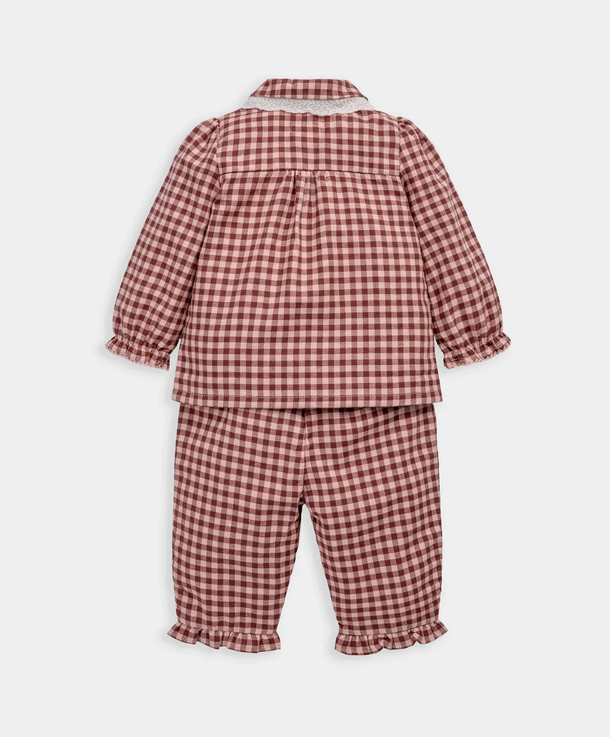 Burgundy Gingham Pyjamas