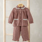 Mamas & Papas Burgundy Gingham Pyjamas Pyjama