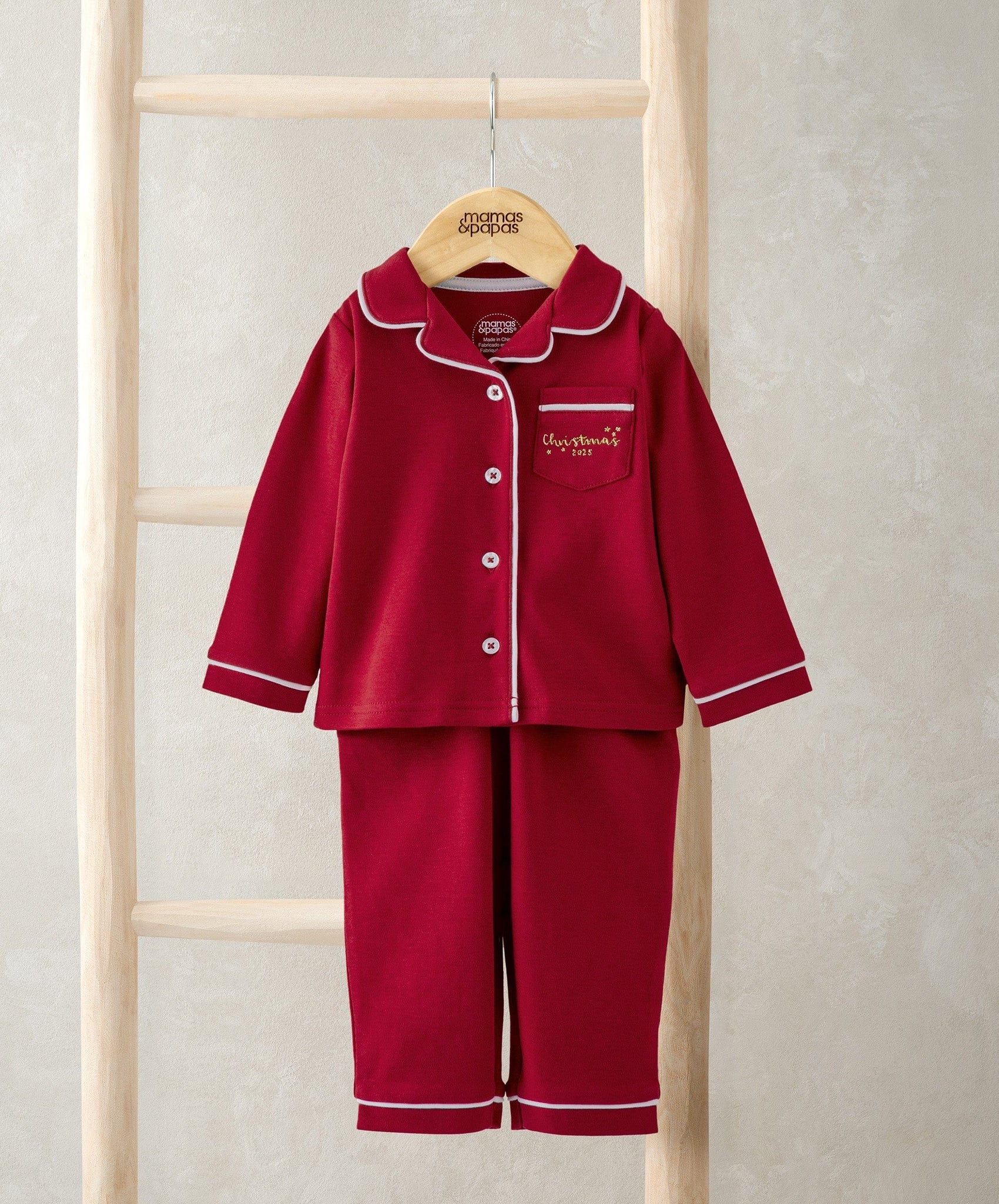 Mamas & Papas Classic Red Christmas Pyjamas Pyjama