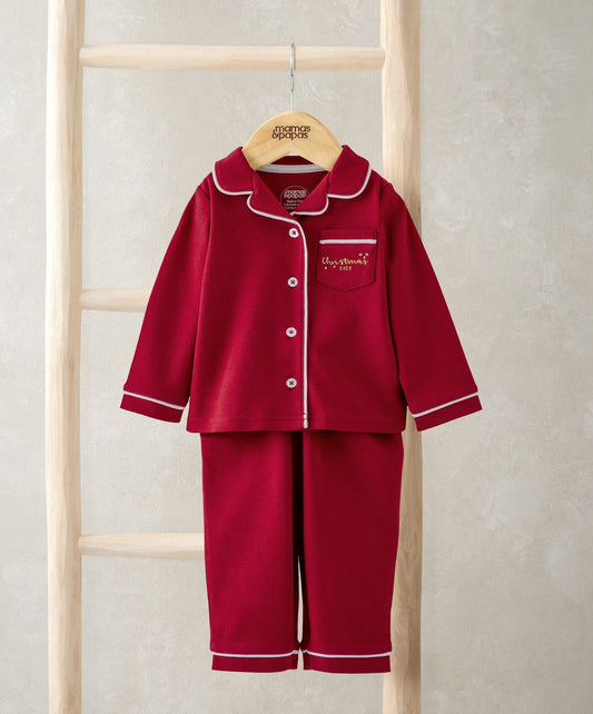 Mamas & Papas Classic Red Christmas Pyjamas Pyjama