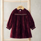 Mamas & Papas Burgundy Velvet Dress Dress