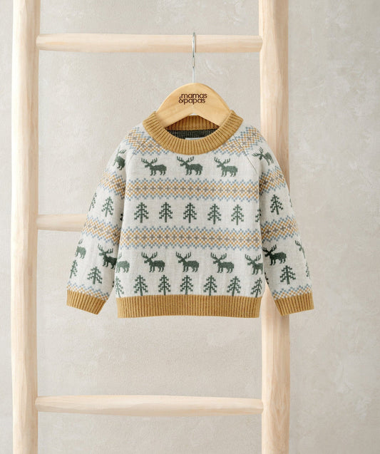 Mamas & Papas Moose Knitted Jumper Jumper
