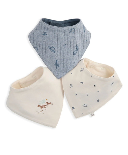 Mamas & Papas Wild West Bibs (Pack of 3)