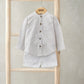 Mamas & Papas Grandad Collar Shirt & Shorts Set (2 Pieces)