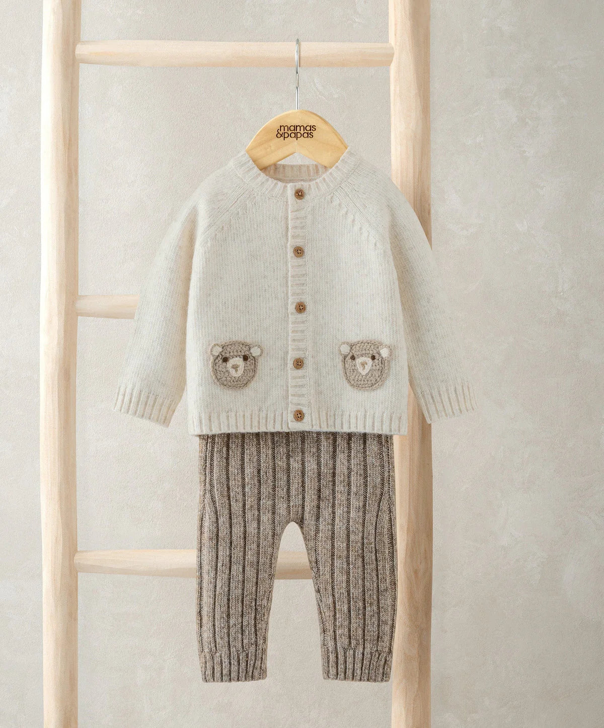 Mamas & Papas Me & You Bear Cardigan & Leggings Outfit Set Outfit Set