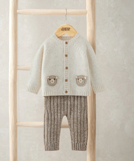 Mamas & Papas Me & You Bear Cardigan & Leggings Outfit Set Outfit Set