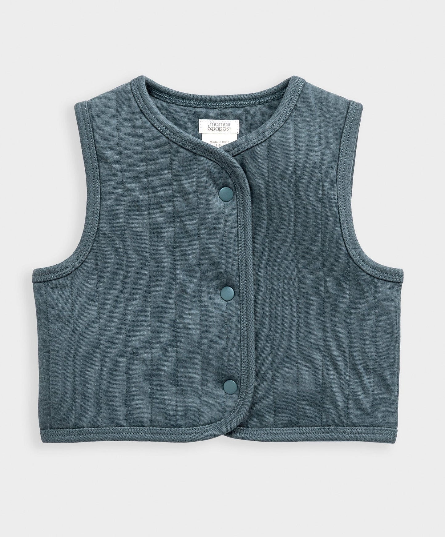 Quilted Gilet & Striped Romper