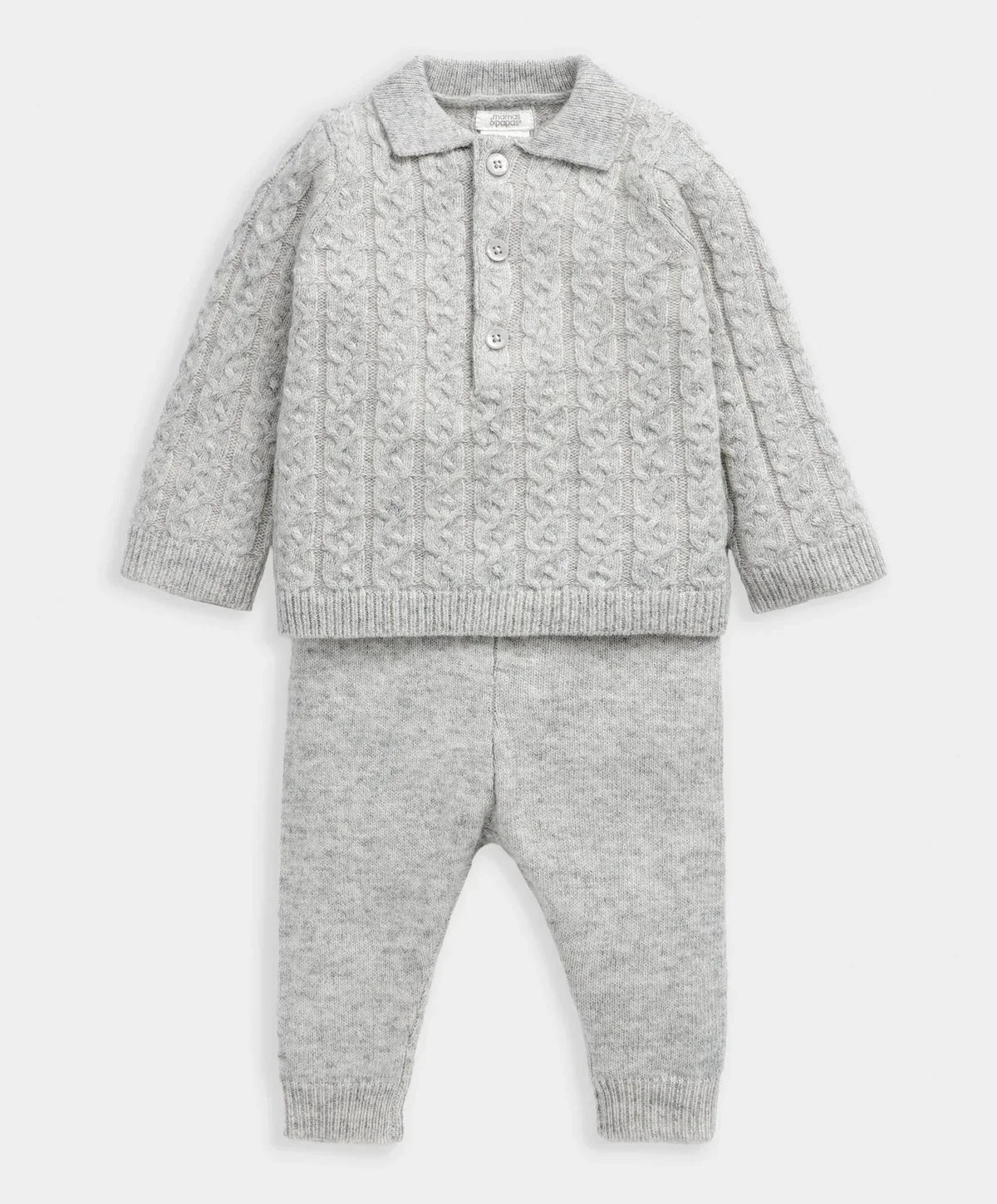 Cable Knit Jumper & Trouser Outfit Set