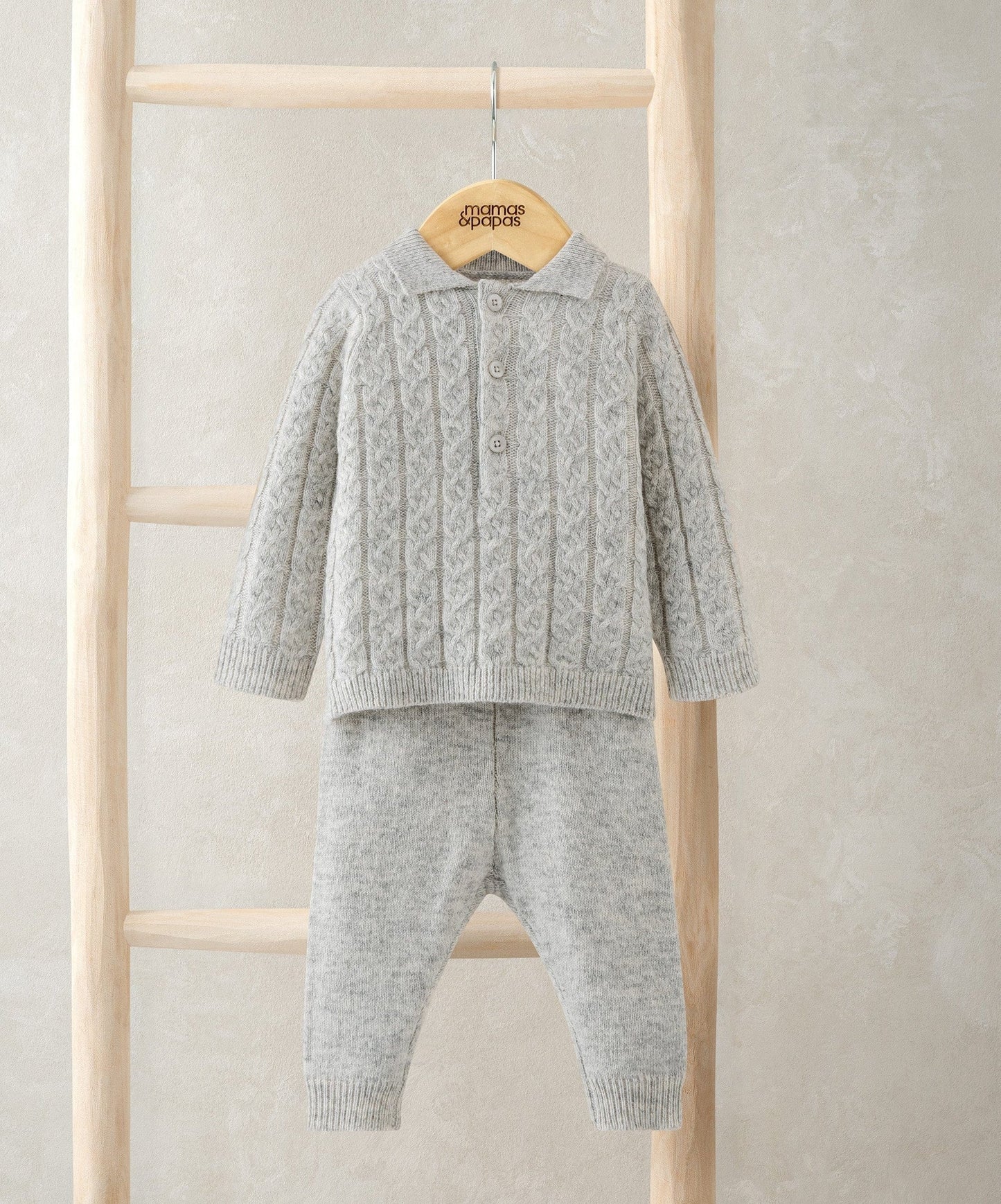 Mamas & Papas Cable Knit Jumper & Trouser Outfit Set Outfit Set