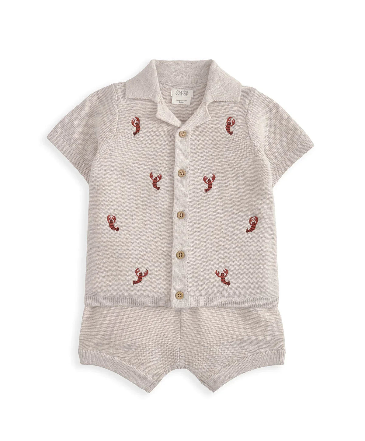 Knitted Lobster Shirt & Shorts