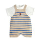 Knitted Dungarees & T-Shirt Set
