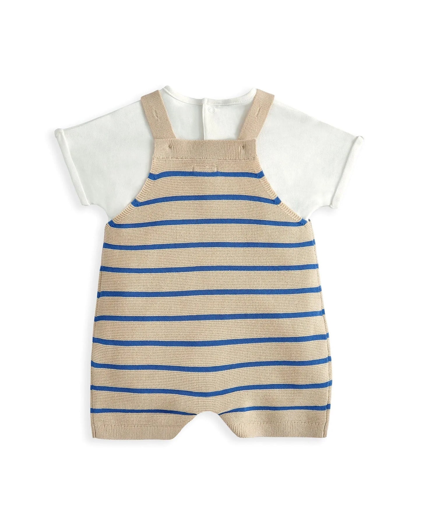 Knitted Dungarees & T-Shirt Set