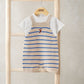 Mamas & Papas Knitted Dungarees & T-Shirt Set