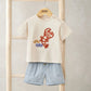Mamas & Papas Lobster T-Shirt & Shorts Outfit Set