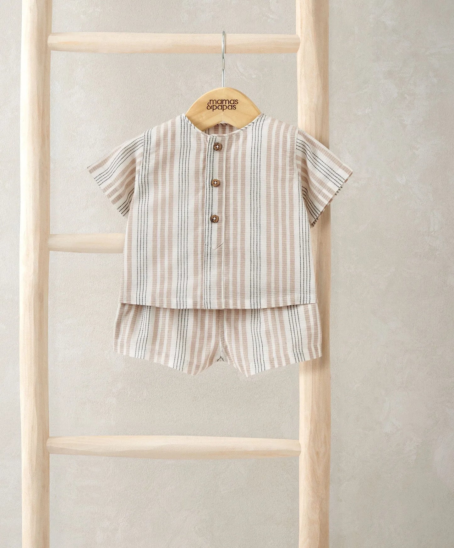 Mamas & Papas Woven Top & Shorts Outfit Set