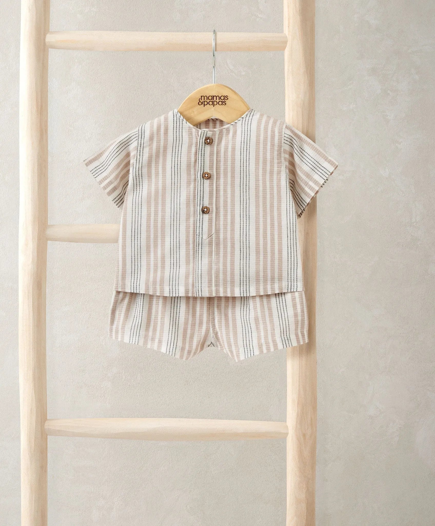Mamas & Papas Woven Top & Shorts Outfit Set
