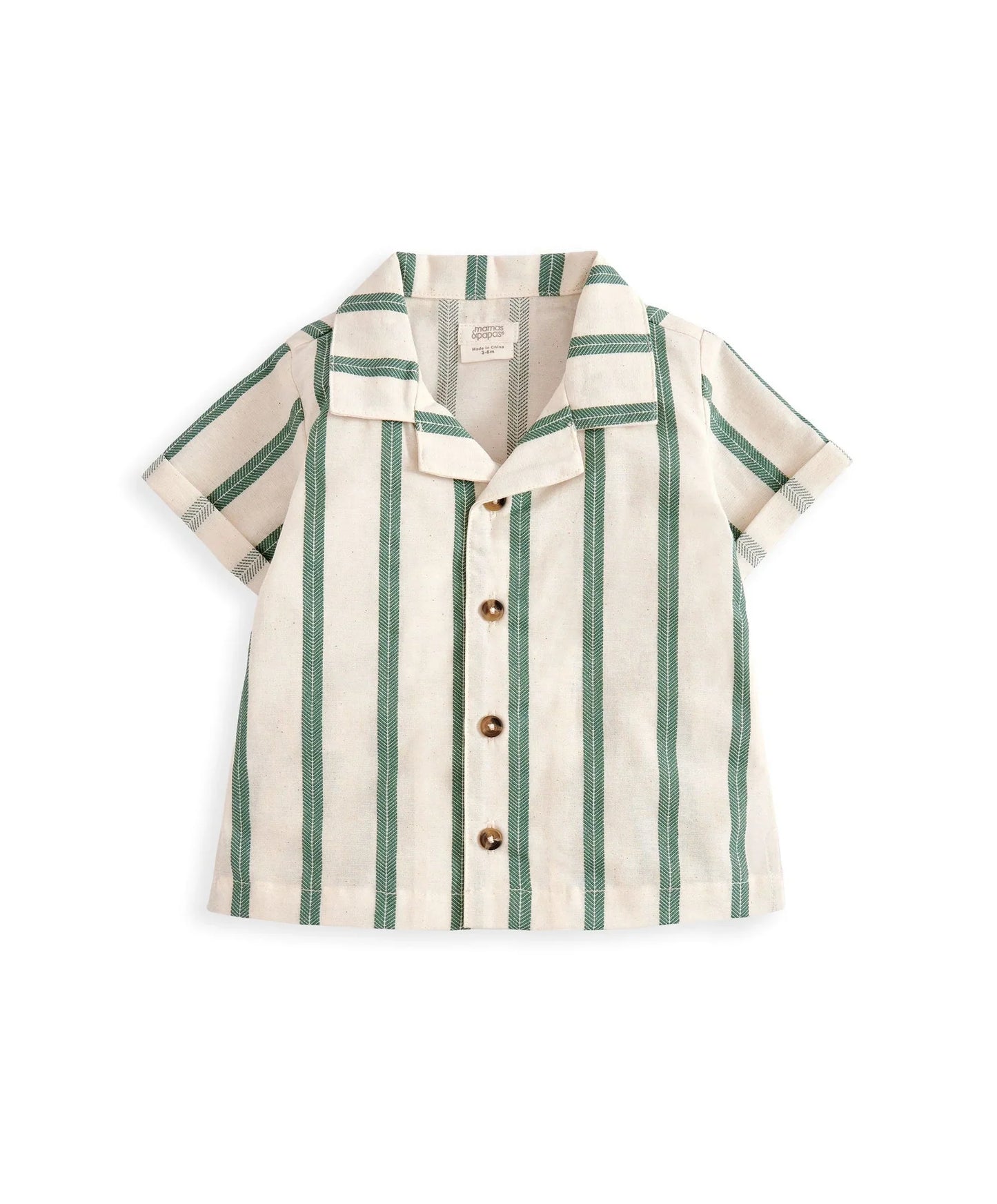 Green Shirt & Shorts Outfit Set
